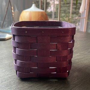 Longaberger purple square basket